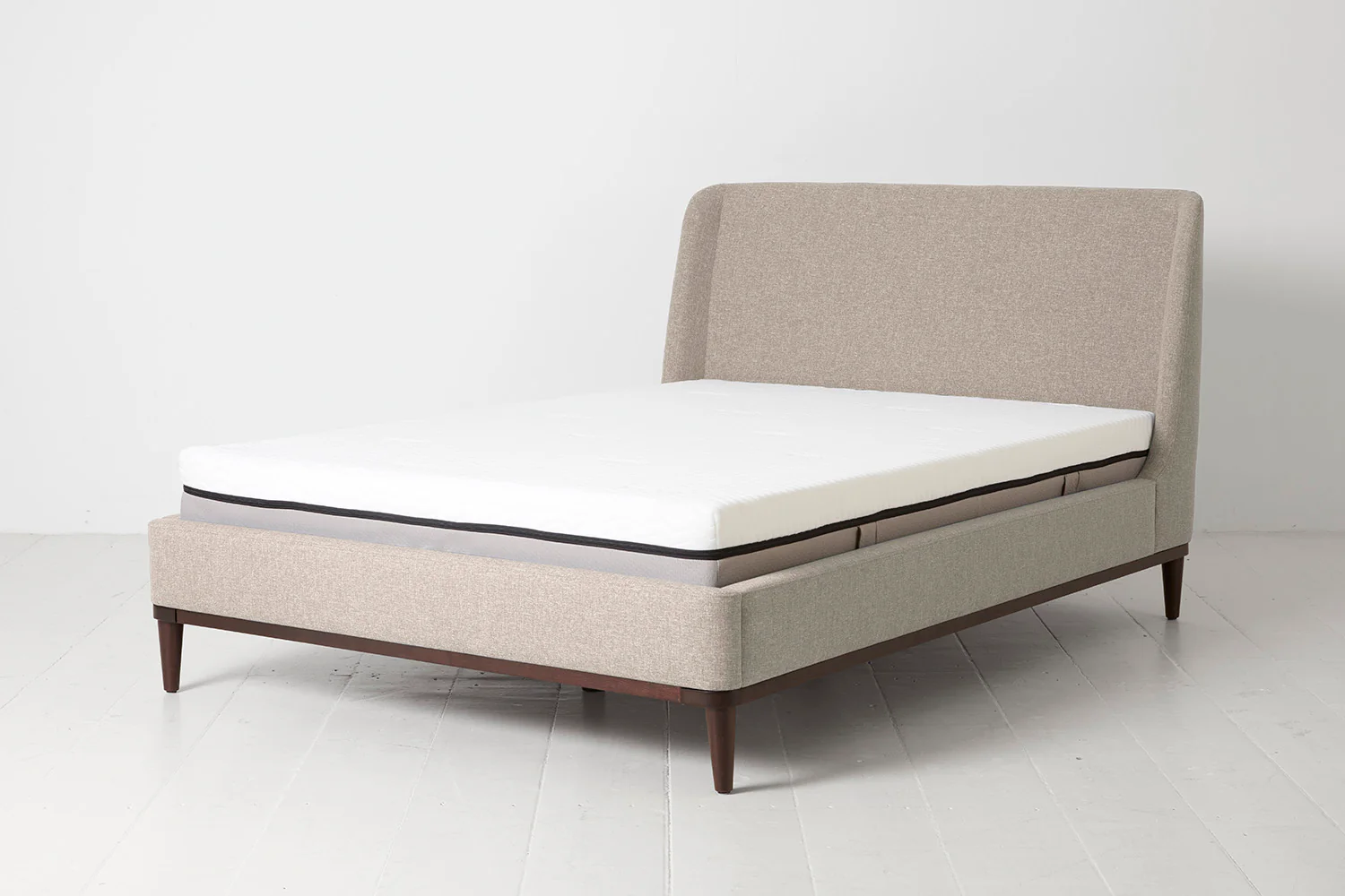Bed 02 Double Bed, Pumice - Image 3