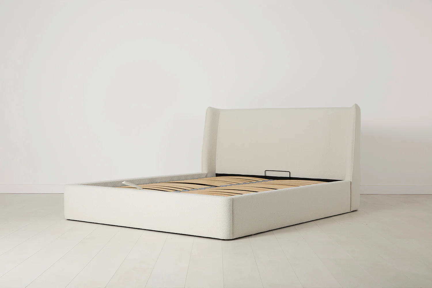 Bed 03 Storage Double Bed, Ivory - Image 4
