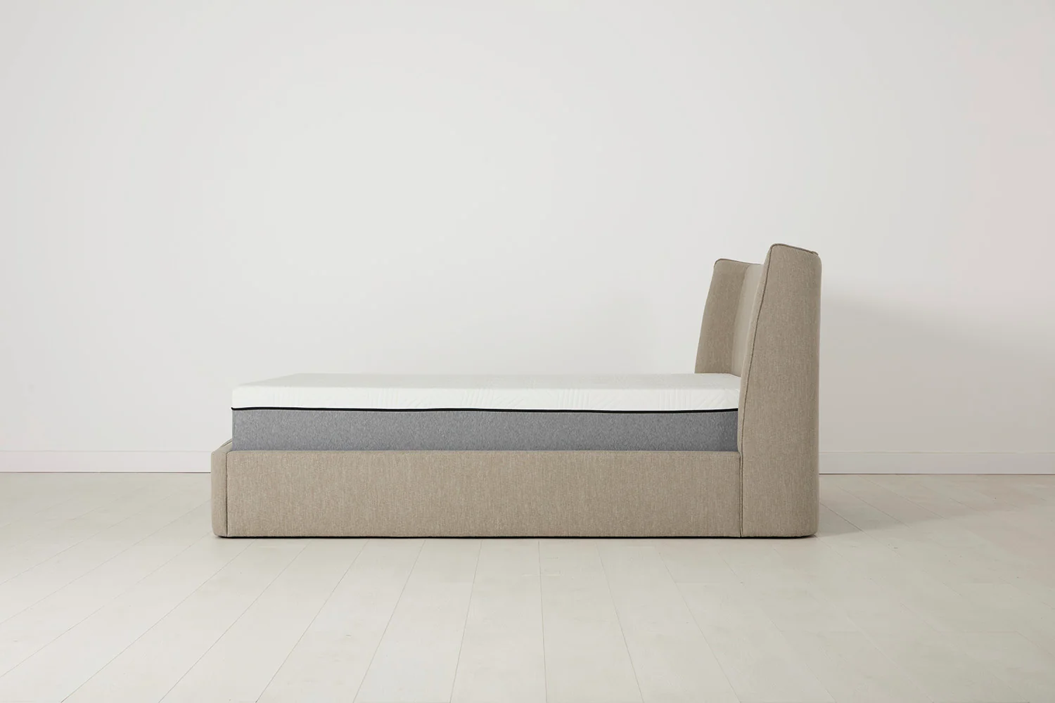 Bed 03 Storage Double Bed, Pumice - Image 9