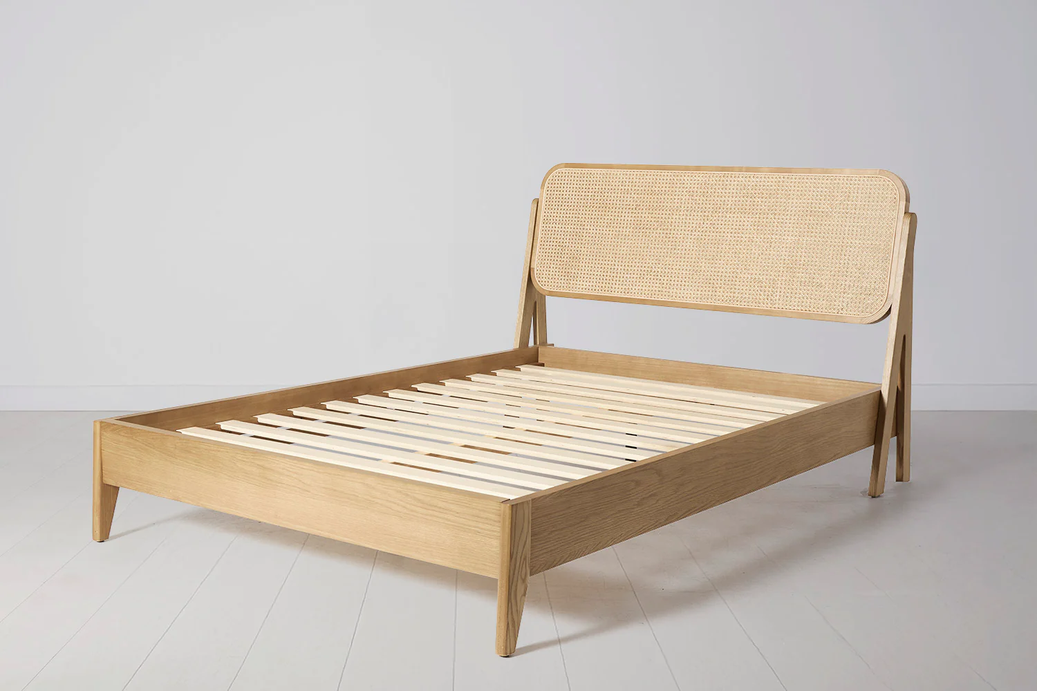Bed 04 Double Bed, Oak - Image 4