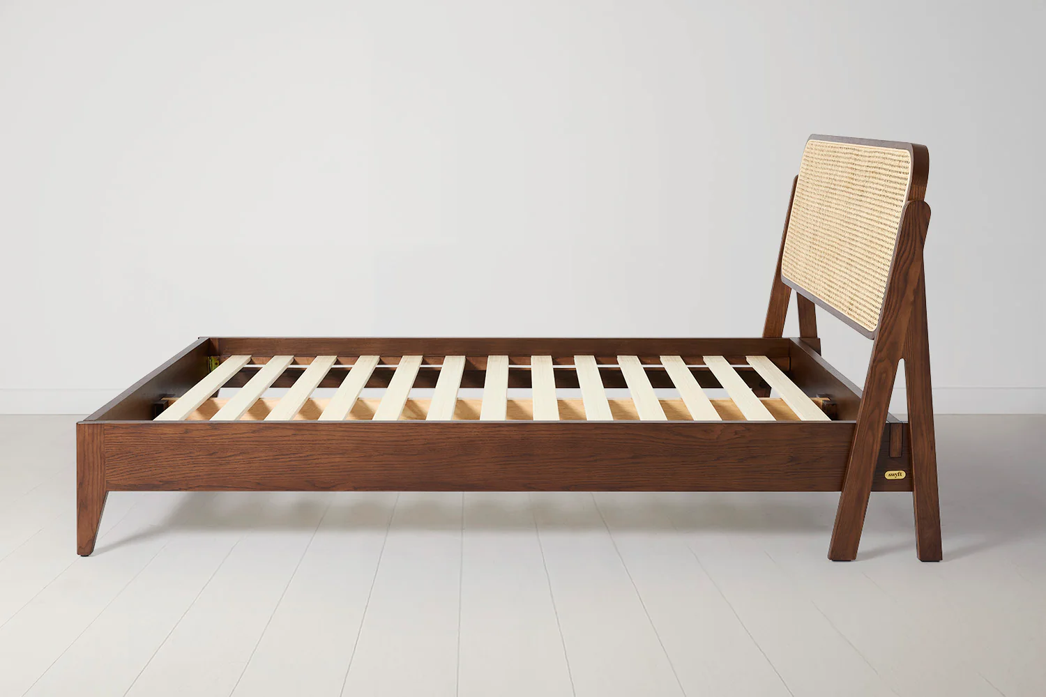 Bed 04 Double Bed, Walnut - Image 3