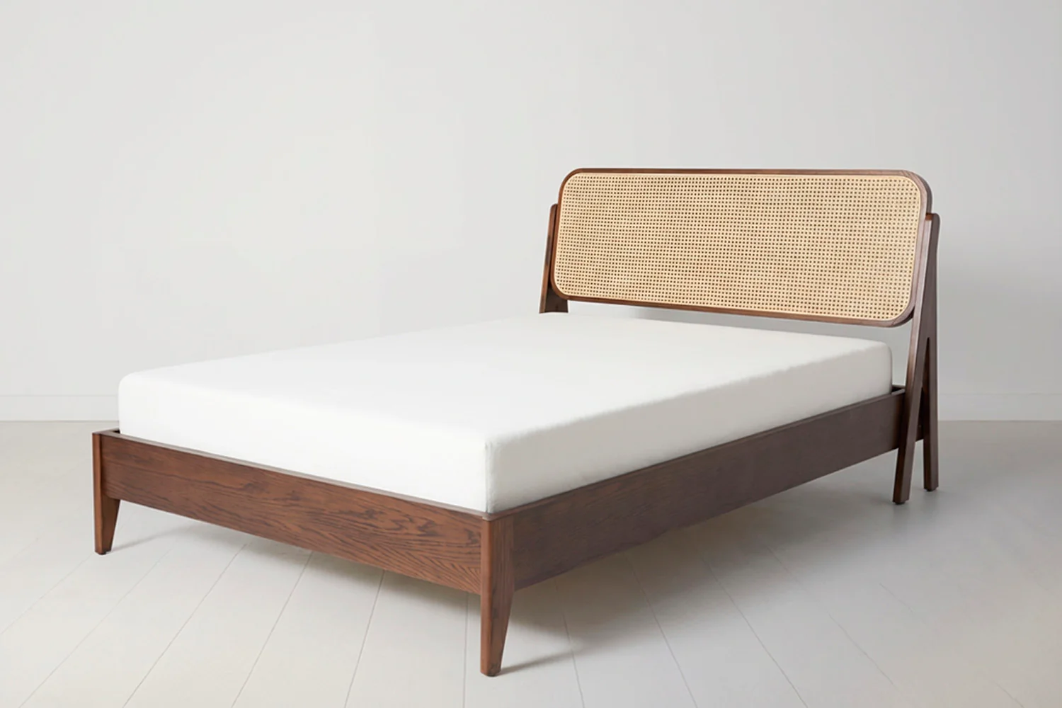 Bed 04 Double Bed, Walnut - Image 5