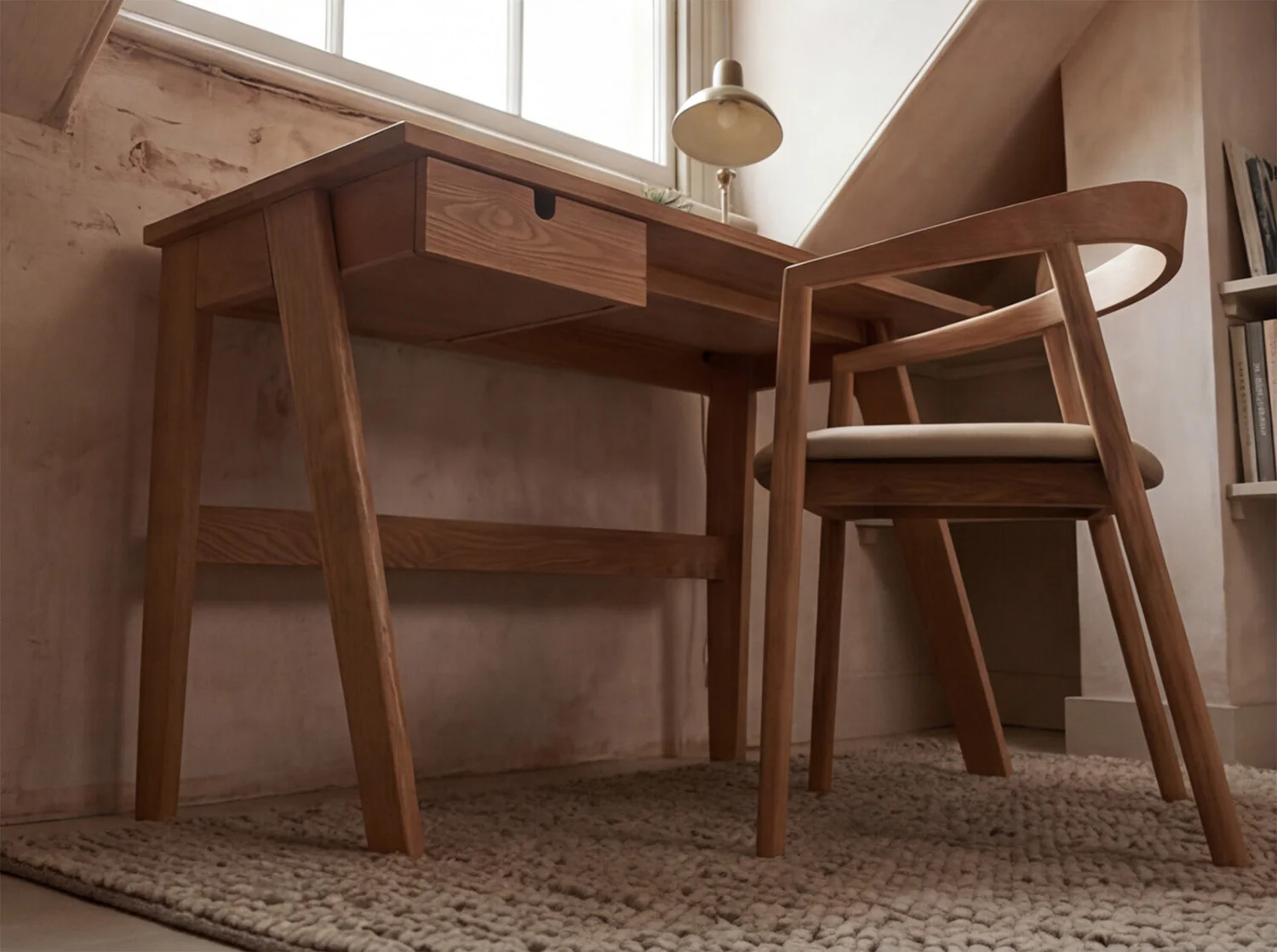 Desk 02, Oak - Image 2