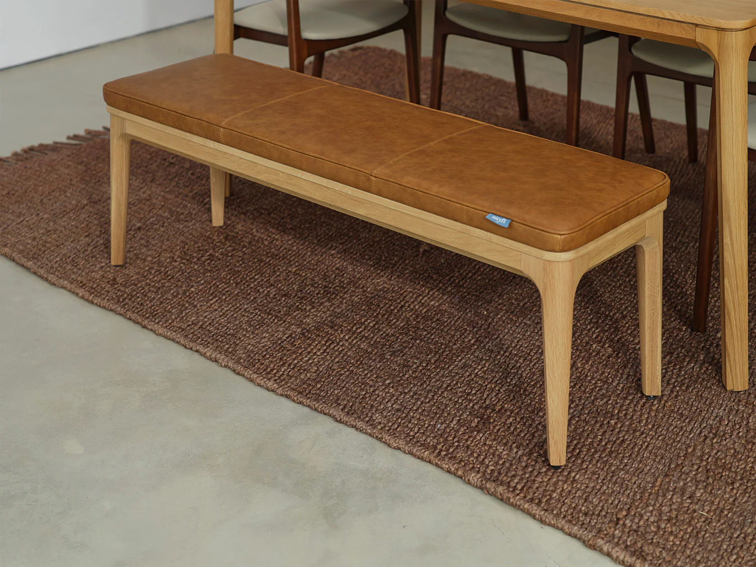 Dining Bench 01, Oak / Maple - Image 2