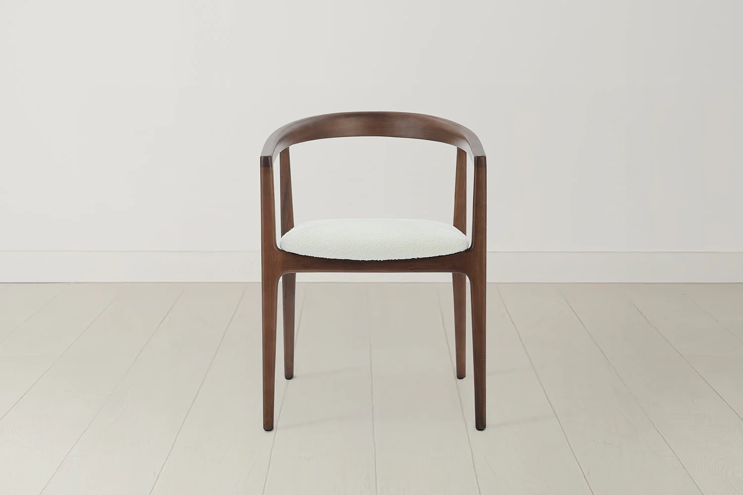 Dining Chair 01 (set of 2), Walnut / Ivory - Image 3