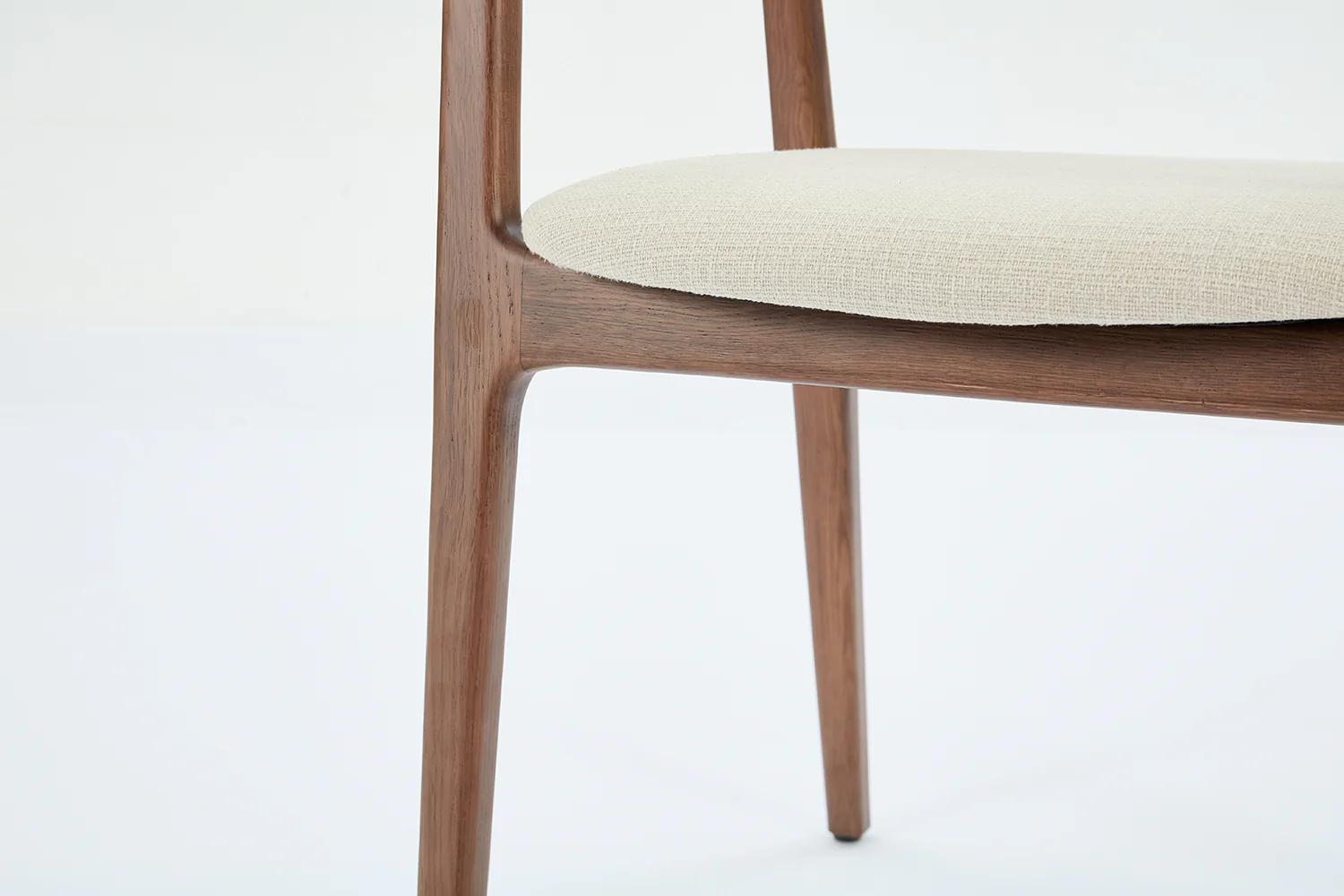 Dining Chair 01 (set of 2), Walnut / Oatmeal - Image 5