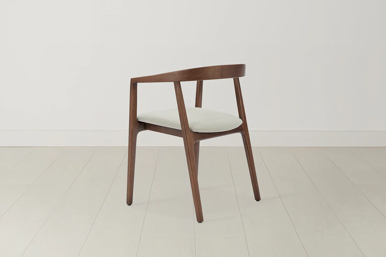 Dining Chair 01 (set of 2), Walnut / Oatmeal - Image 6
