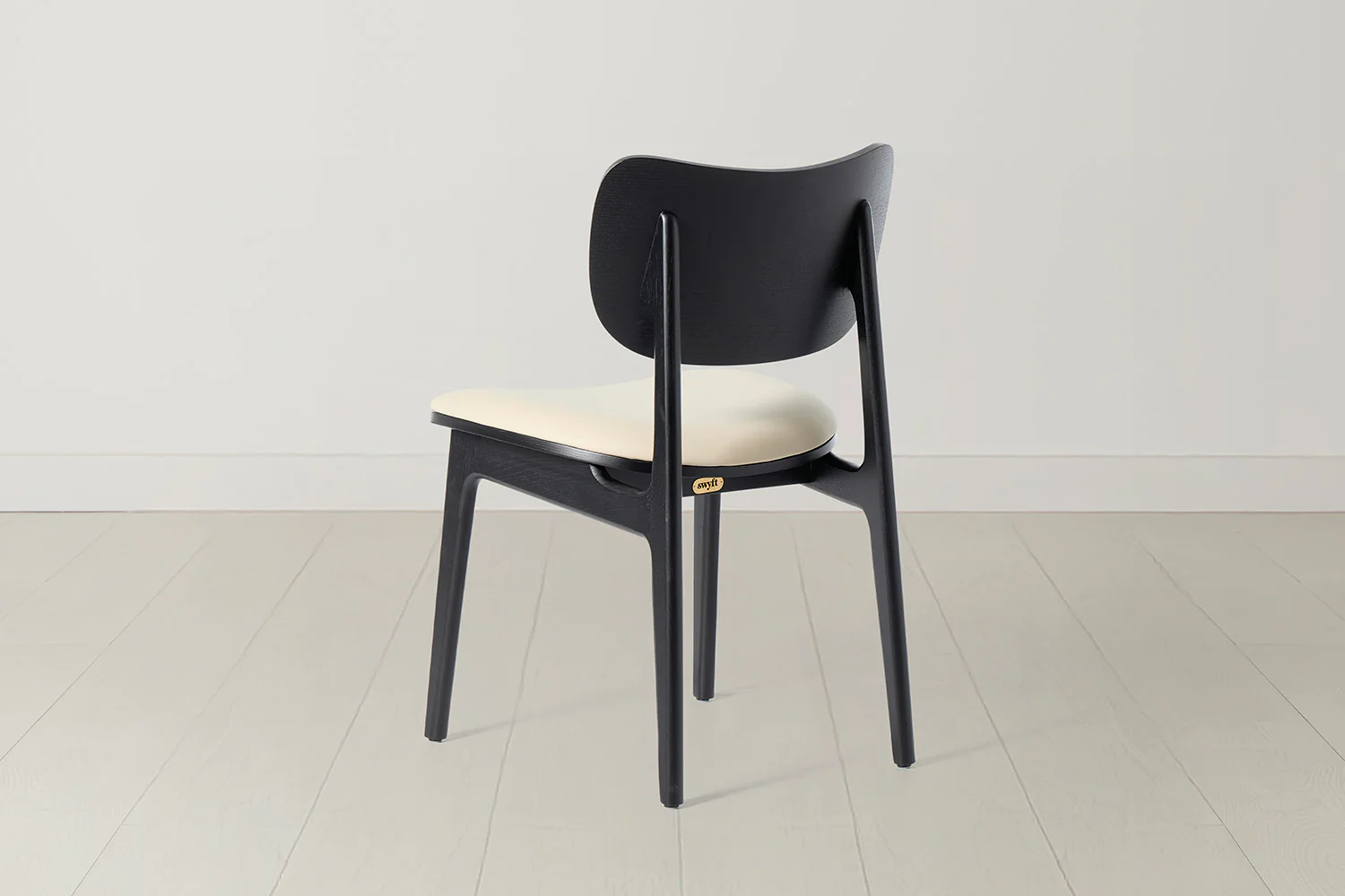 Dining Chair 02 (set of 2), Black / Oyster - Image 7
