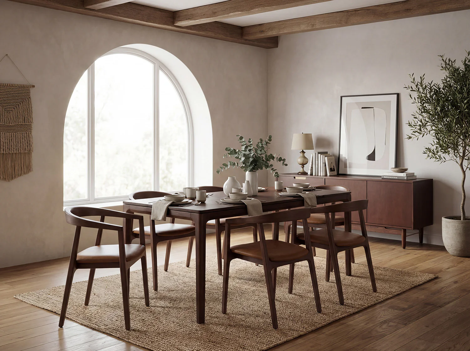 Dining Table 01 Extending Dining Table, Walnut / 4-6 seater - Image 2
