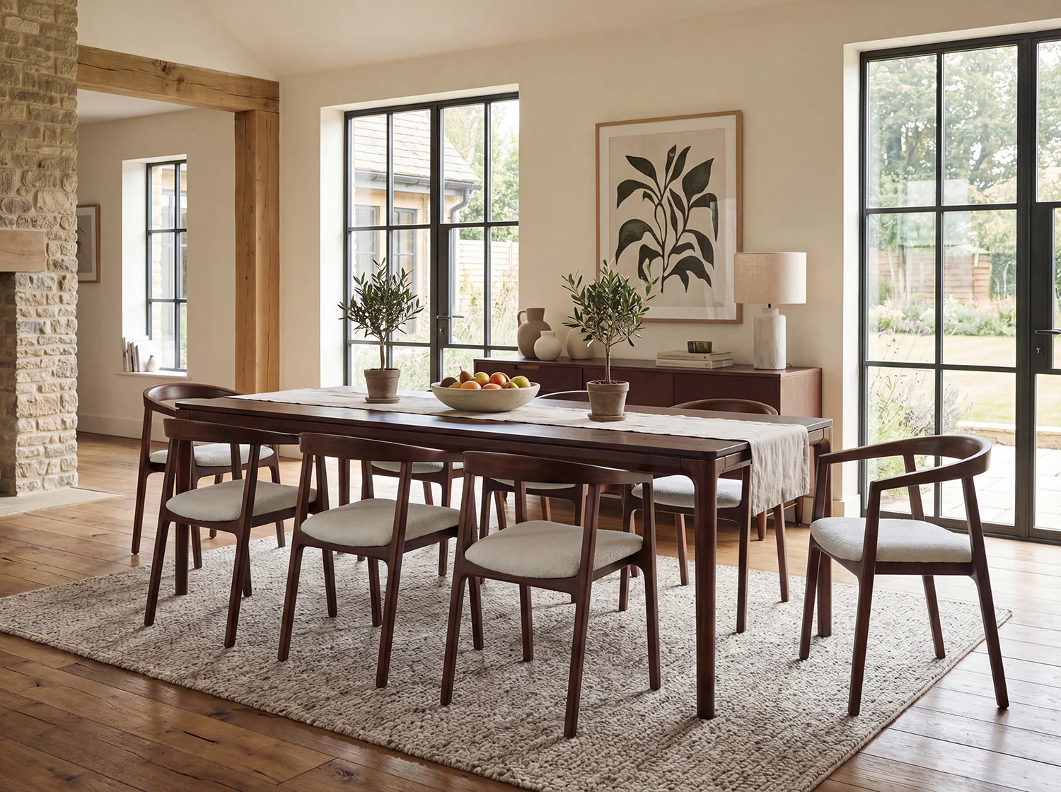 Dining Table 01 Extending Dining Table, Walnut / 8-10 seater - Image 3