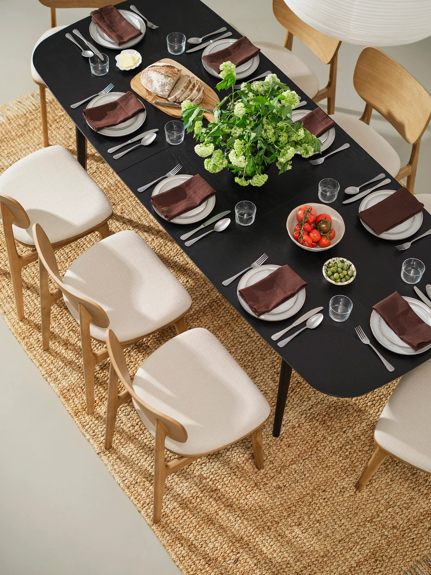 Dining Table 03 Extending Dining Table, Black Oak - Image 4