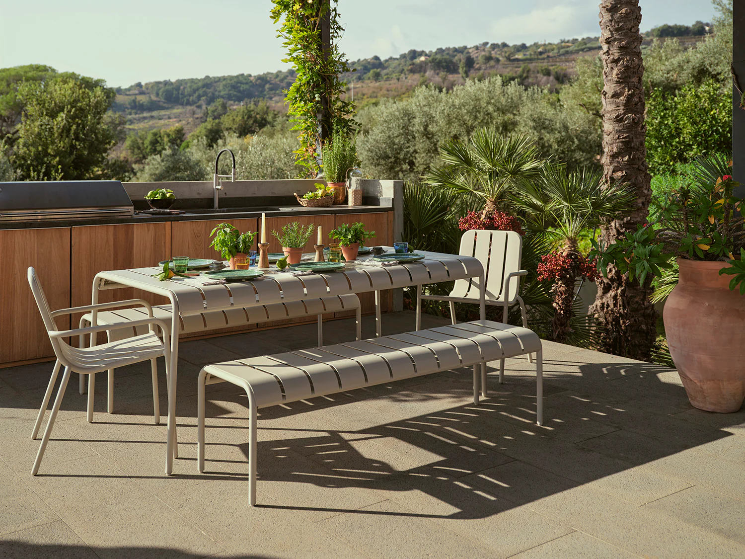Garden Dining Set 01, Taupe - Image 4
