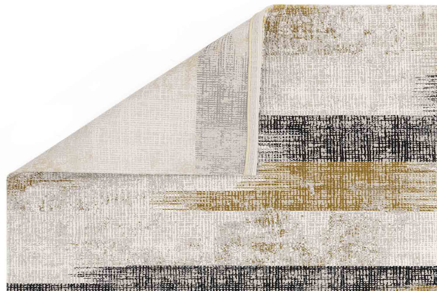 Kuza Lines Gold Rug, 120x170 - Image 3