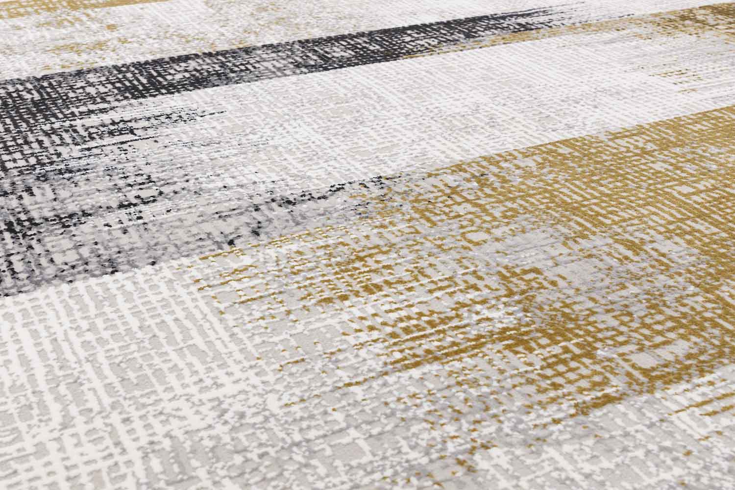 Kuza Lines Gold Rug, 200x290 - Image 4