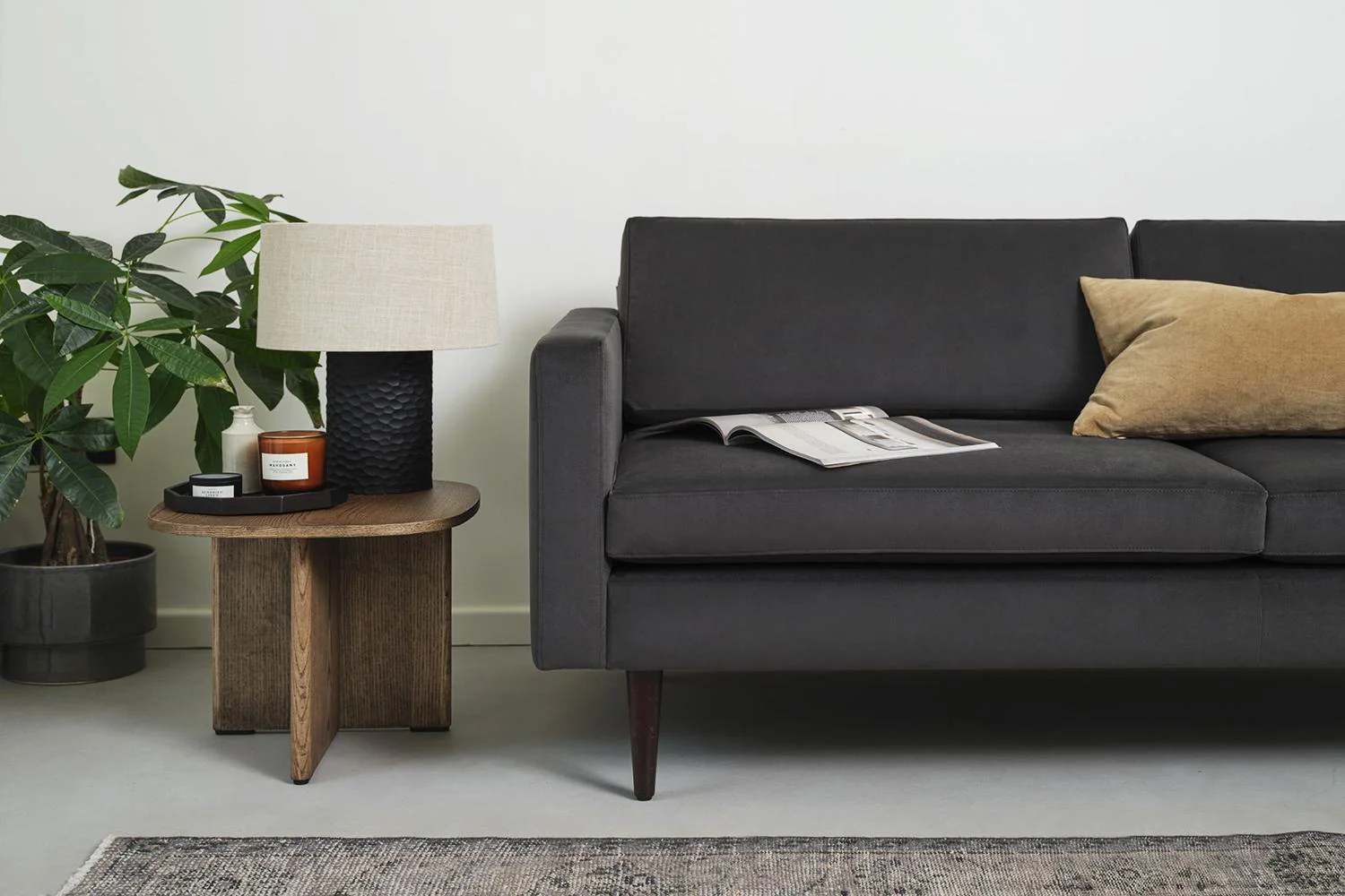 Model 01 2-Seater Sofa, Charcoal - Image 4