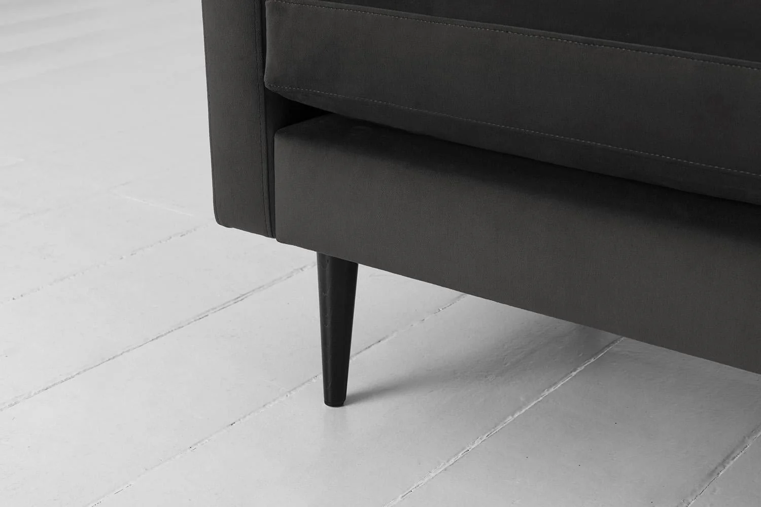 Model 01 2-Seater Sofa with Ottoman, Charcoal - Image 5