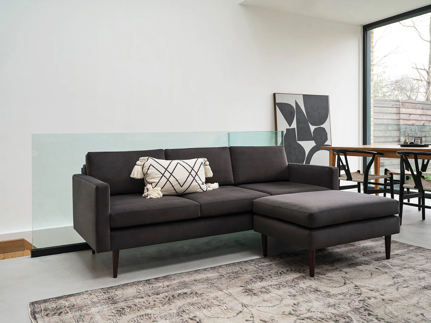 Model 01 Ottoman, Charcoal - Image 2