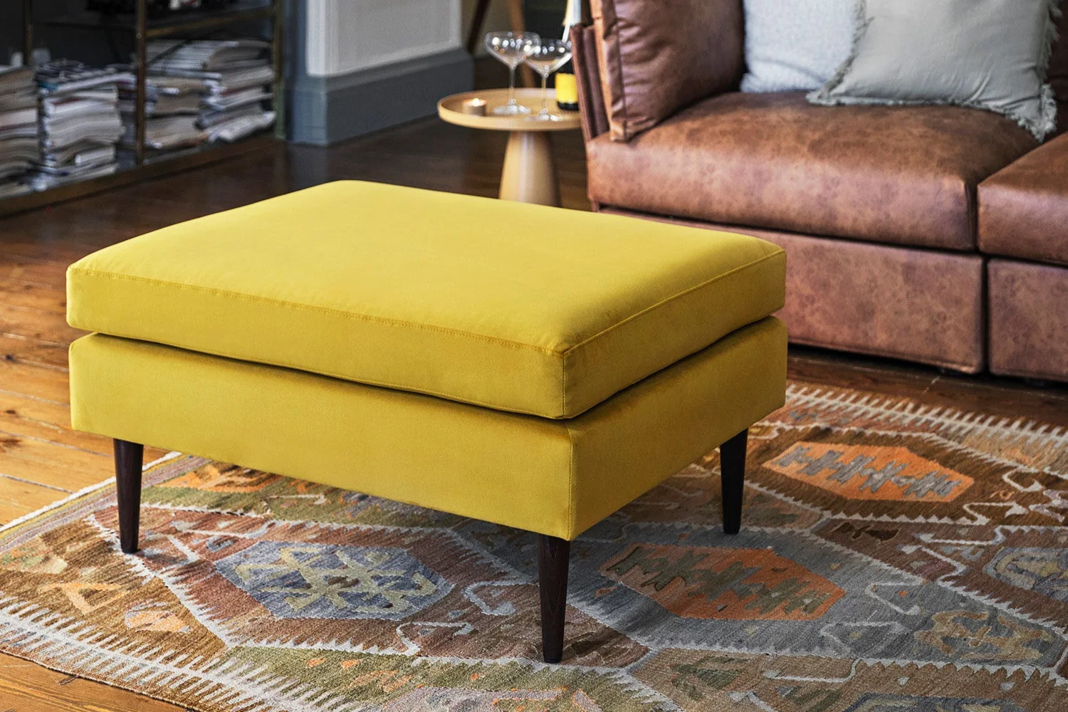 Model 01 Ottoman, Mustard - Image 2