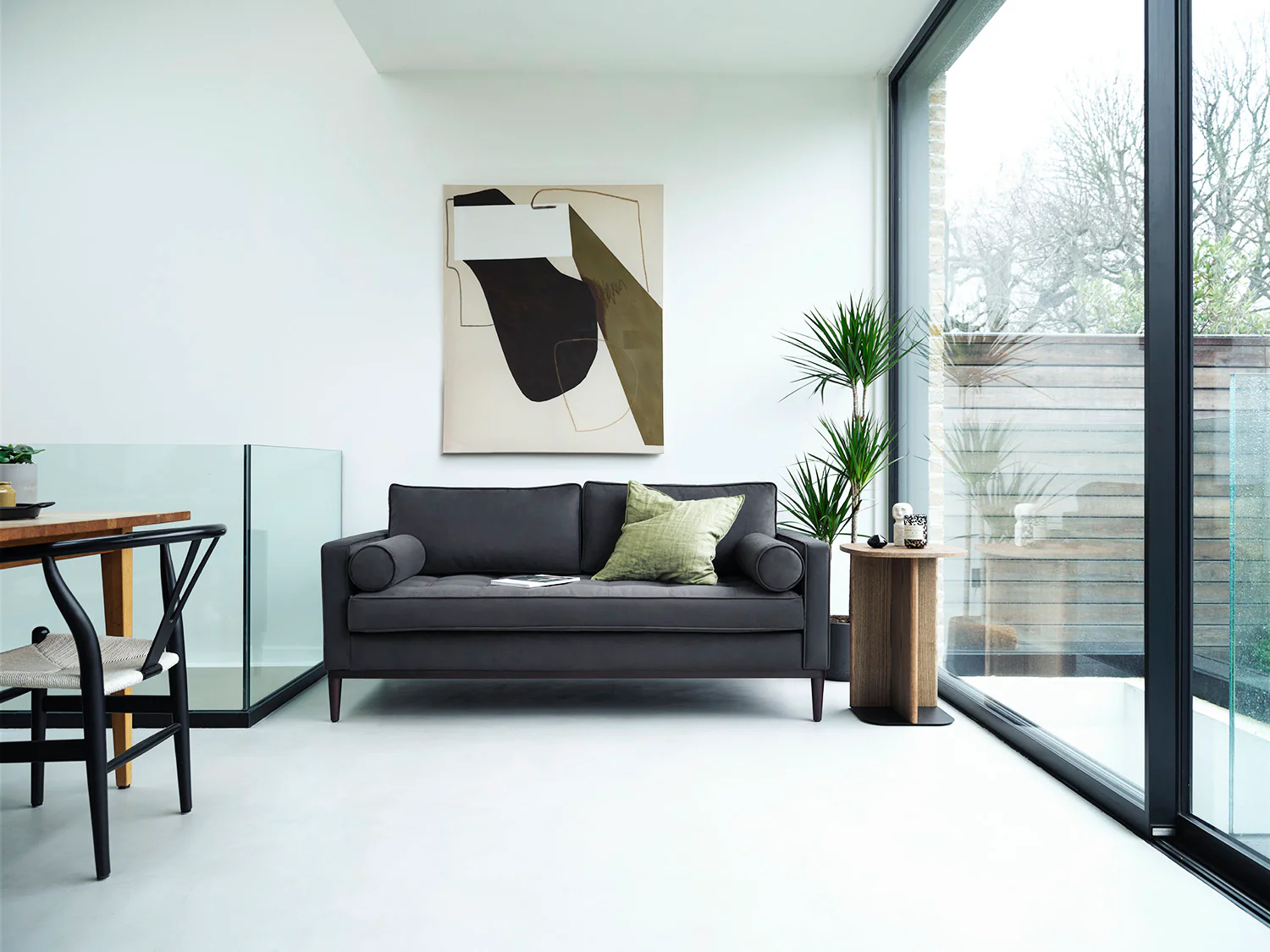 Model 02 2-Seater Sofa, Charcoal - Image 2