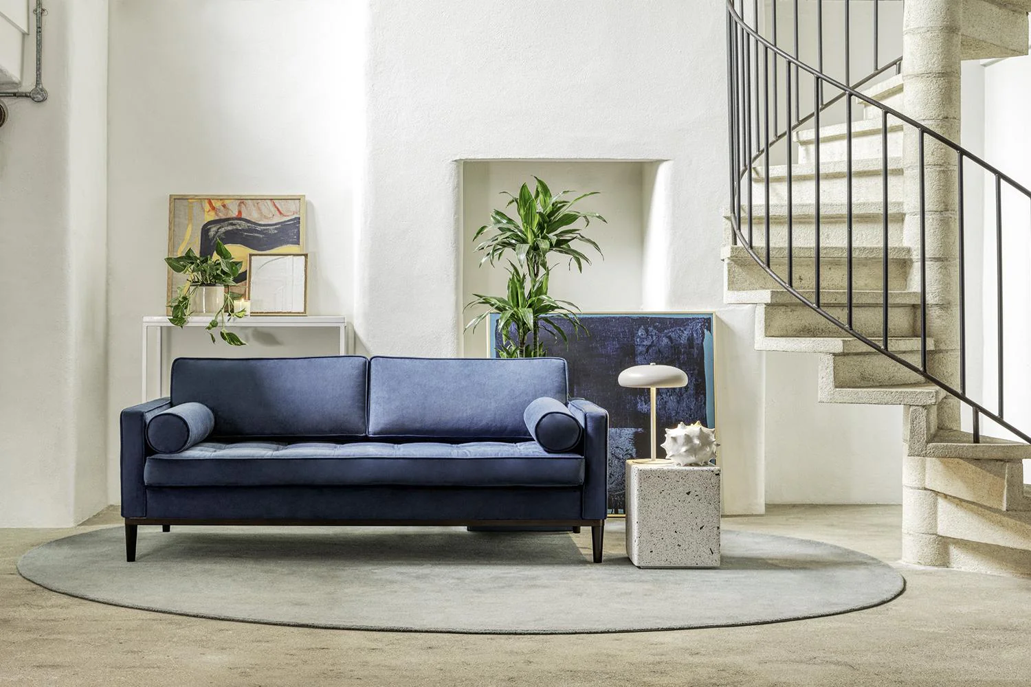 Model 02 2-Seater Sofa (CRIB5), Teal - Image 2