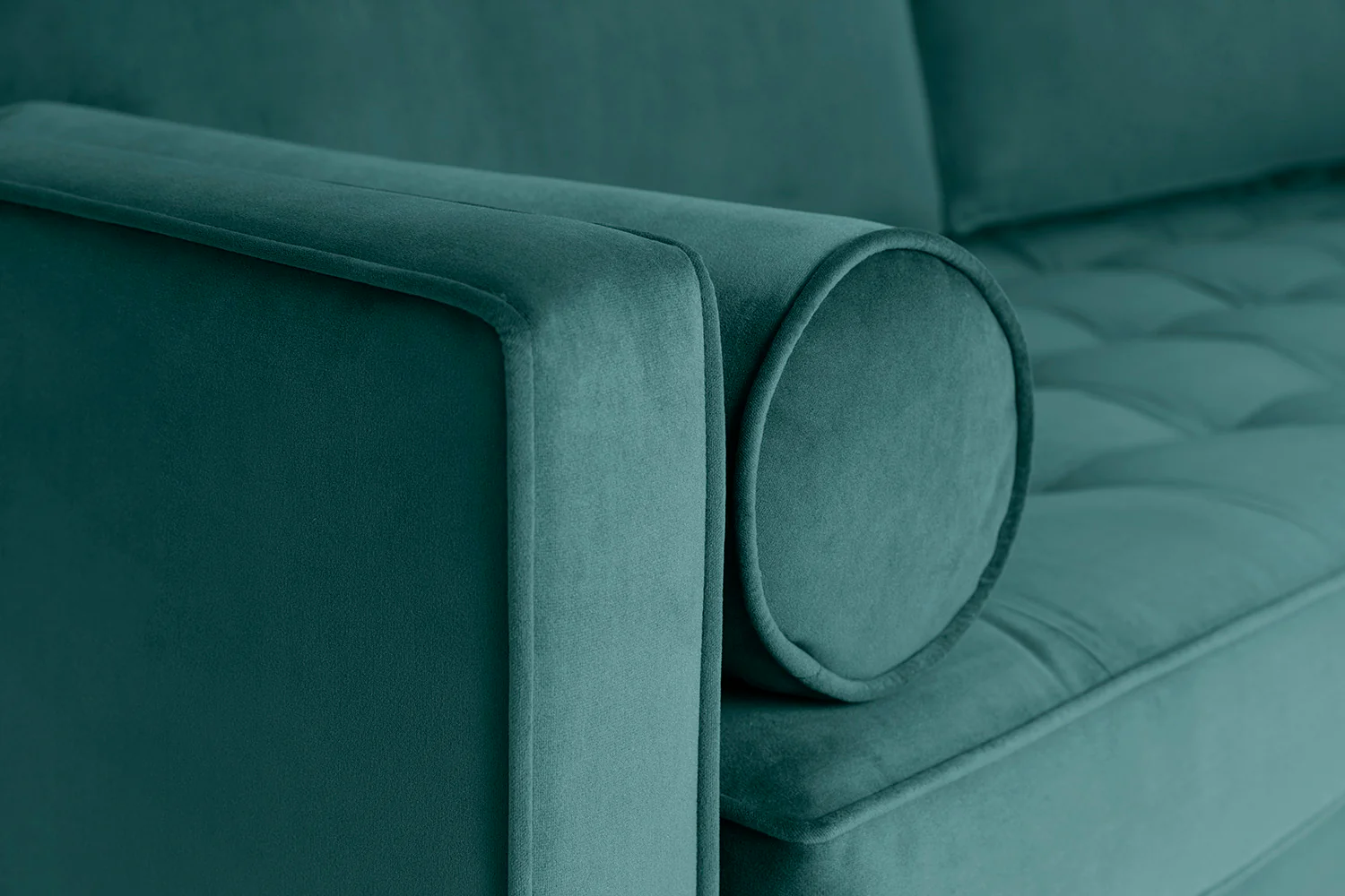 Model 02 2-Seater Sofa with Ottoman, Kingfisher - Image 3