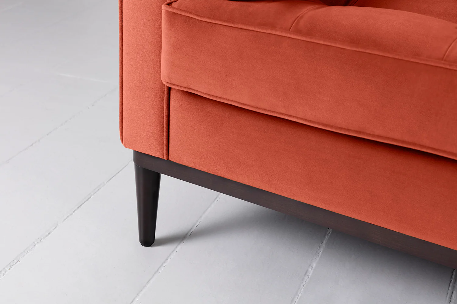 Model 02 2-Seater Sofa with Ottoman, Paprika - Image 5