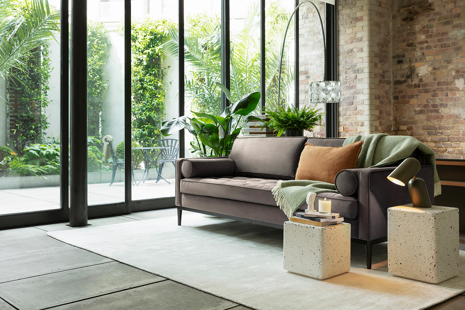 Model 02 Sofa Bed 3 Seater, Elephant - Image 4