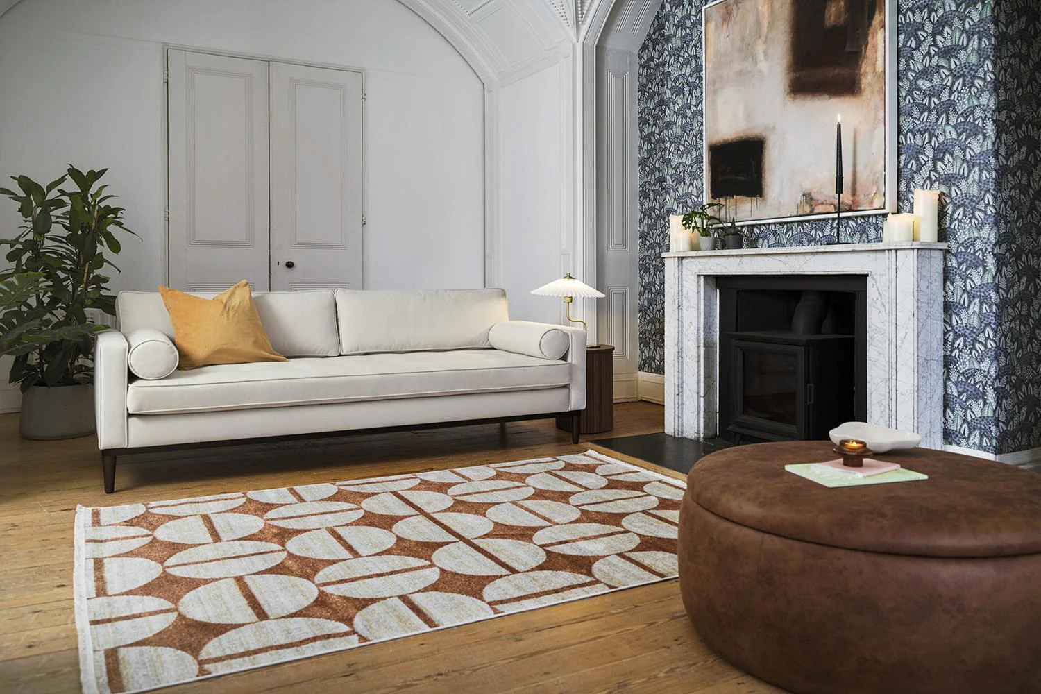 Model 02 3-Seater Sofa, Bone - Image 4