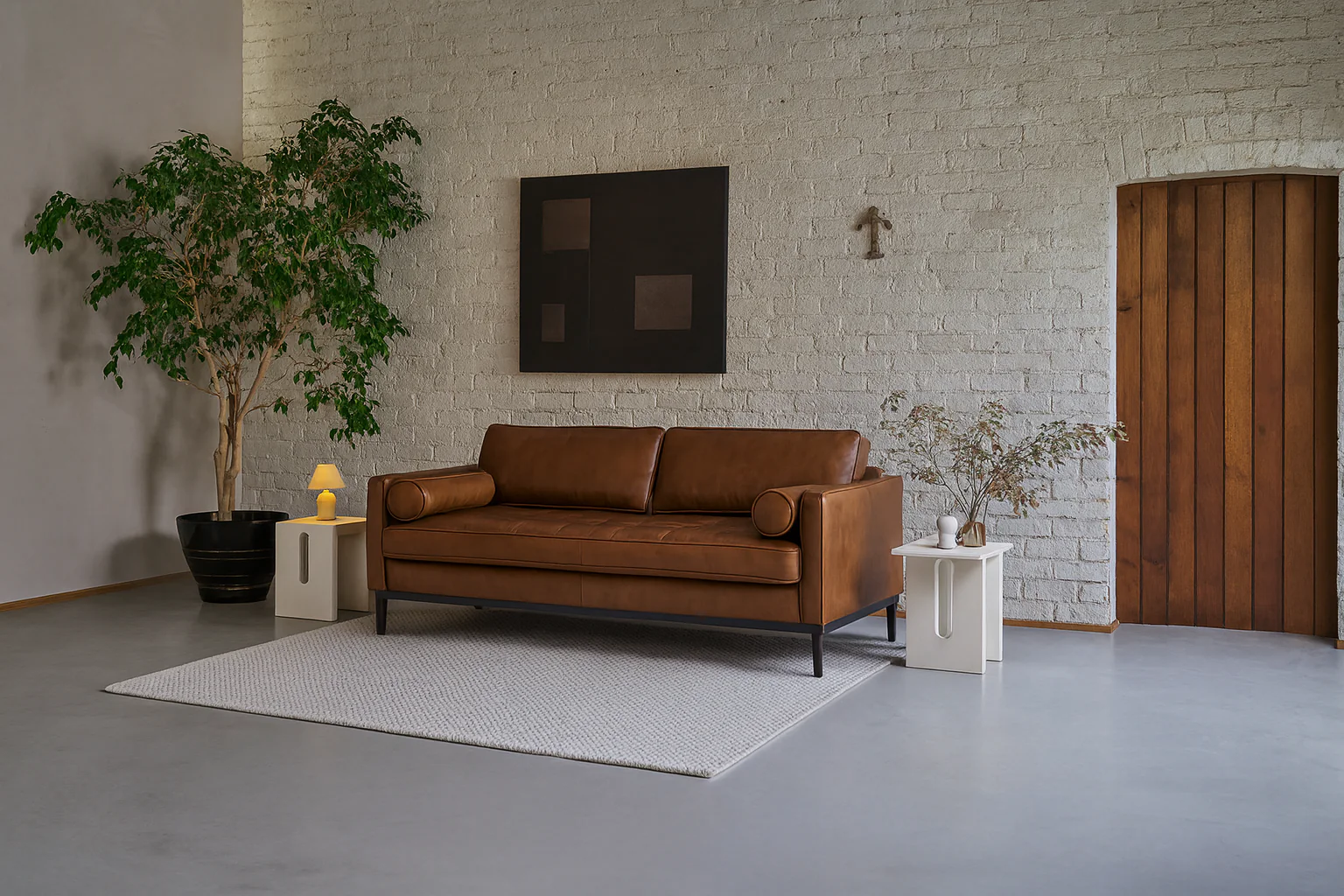 Model 02 3-Seater Sofa, Maple - Image 2