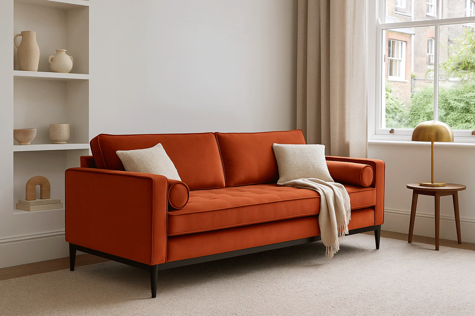Model 02 3-Seater Sofa, Paprika - Image 2