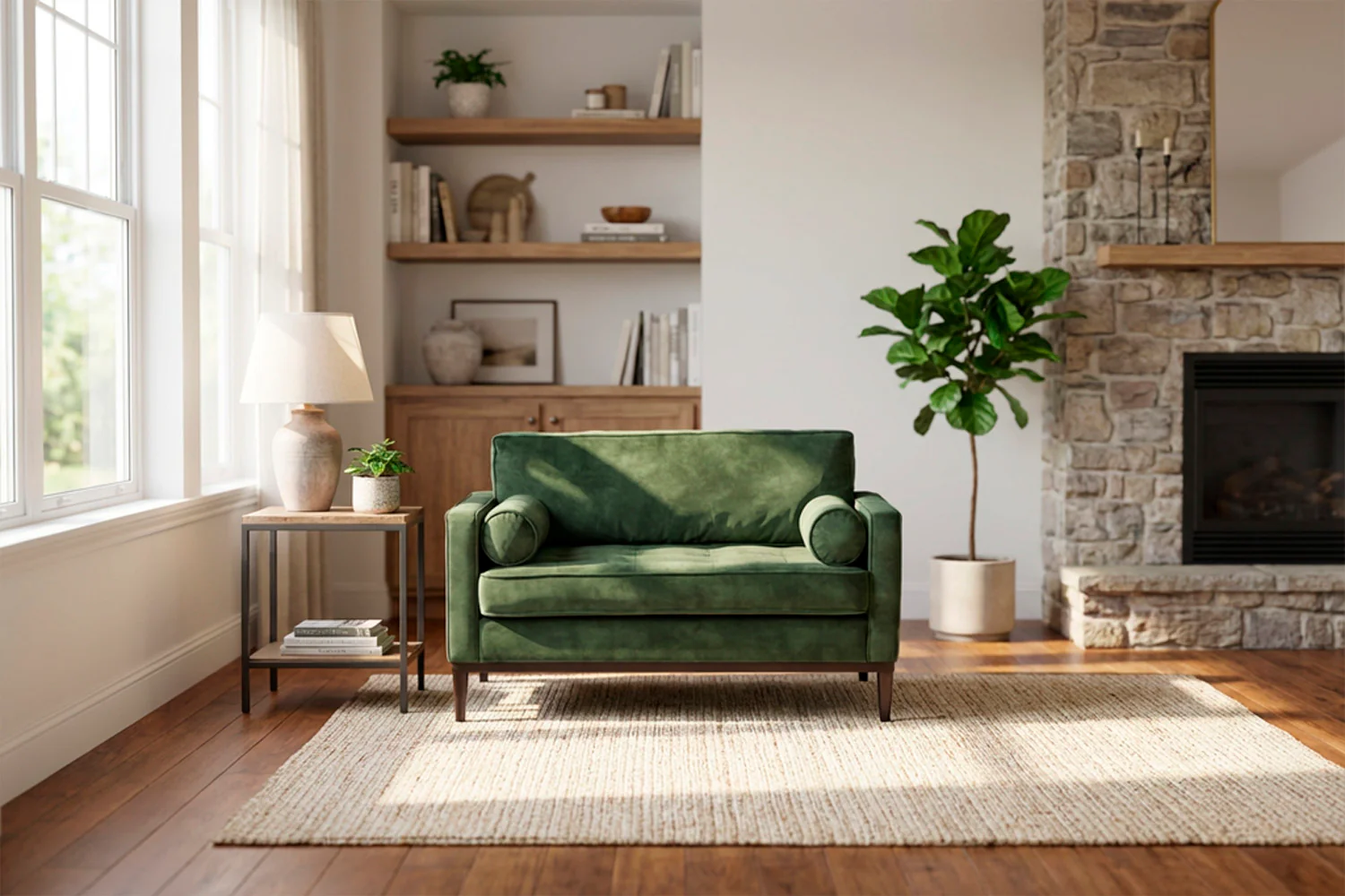 Model 02 Loveseat, Conifer - Image 2