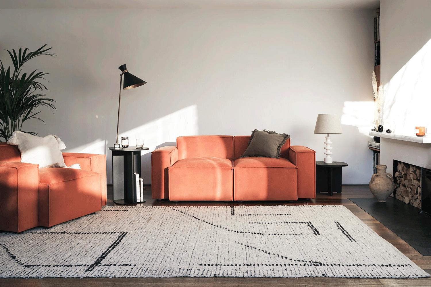Model 03 2-Seater Sofa, Brick - Image 2
