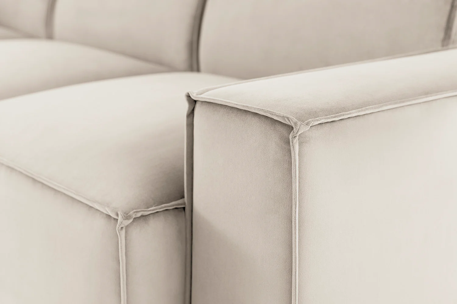 Model 03 2-Seater Left Chaise Sofa, Bone - Image 6