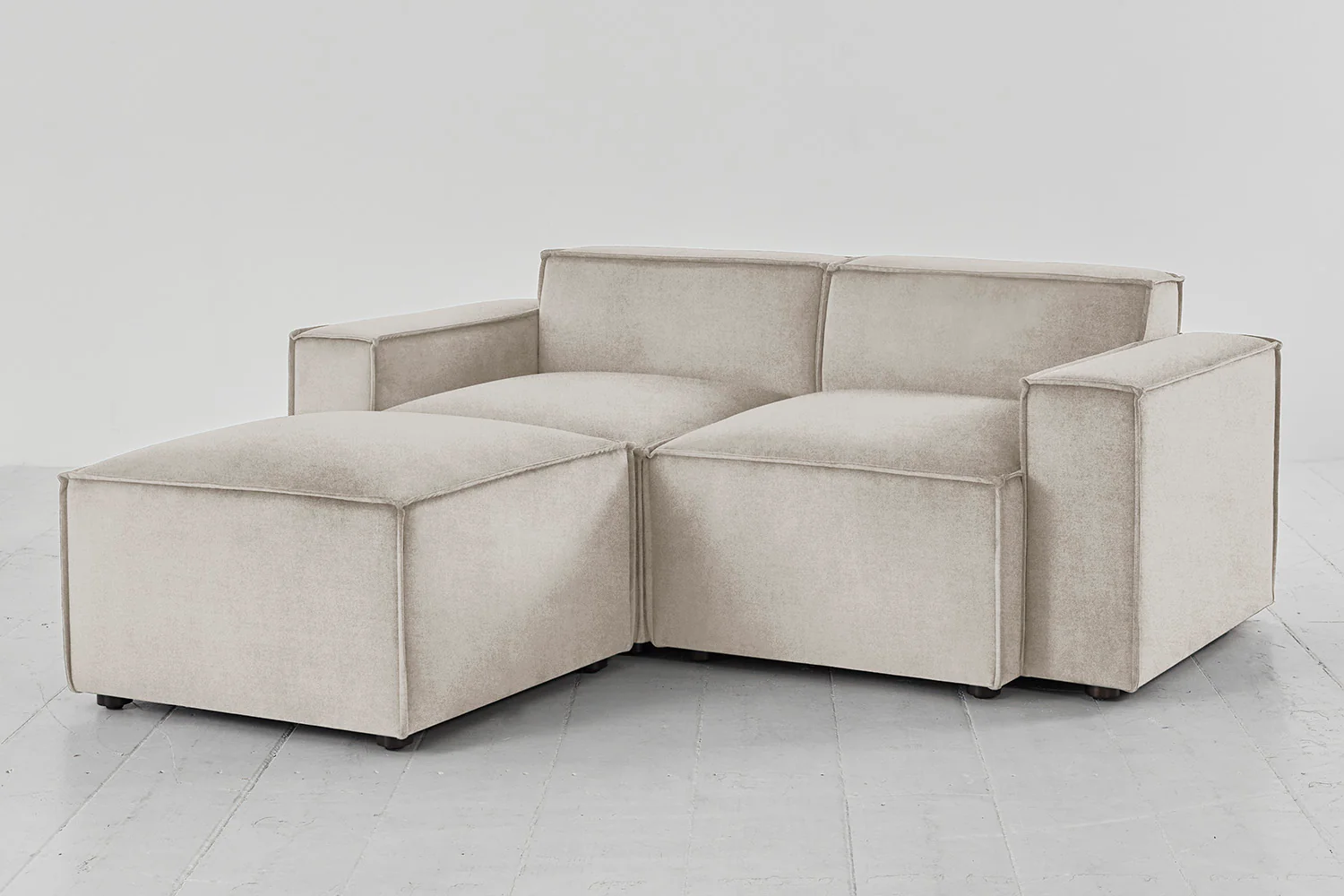 Model 03 2-Seater Left Chaise Sofa, Chalk - Image 3