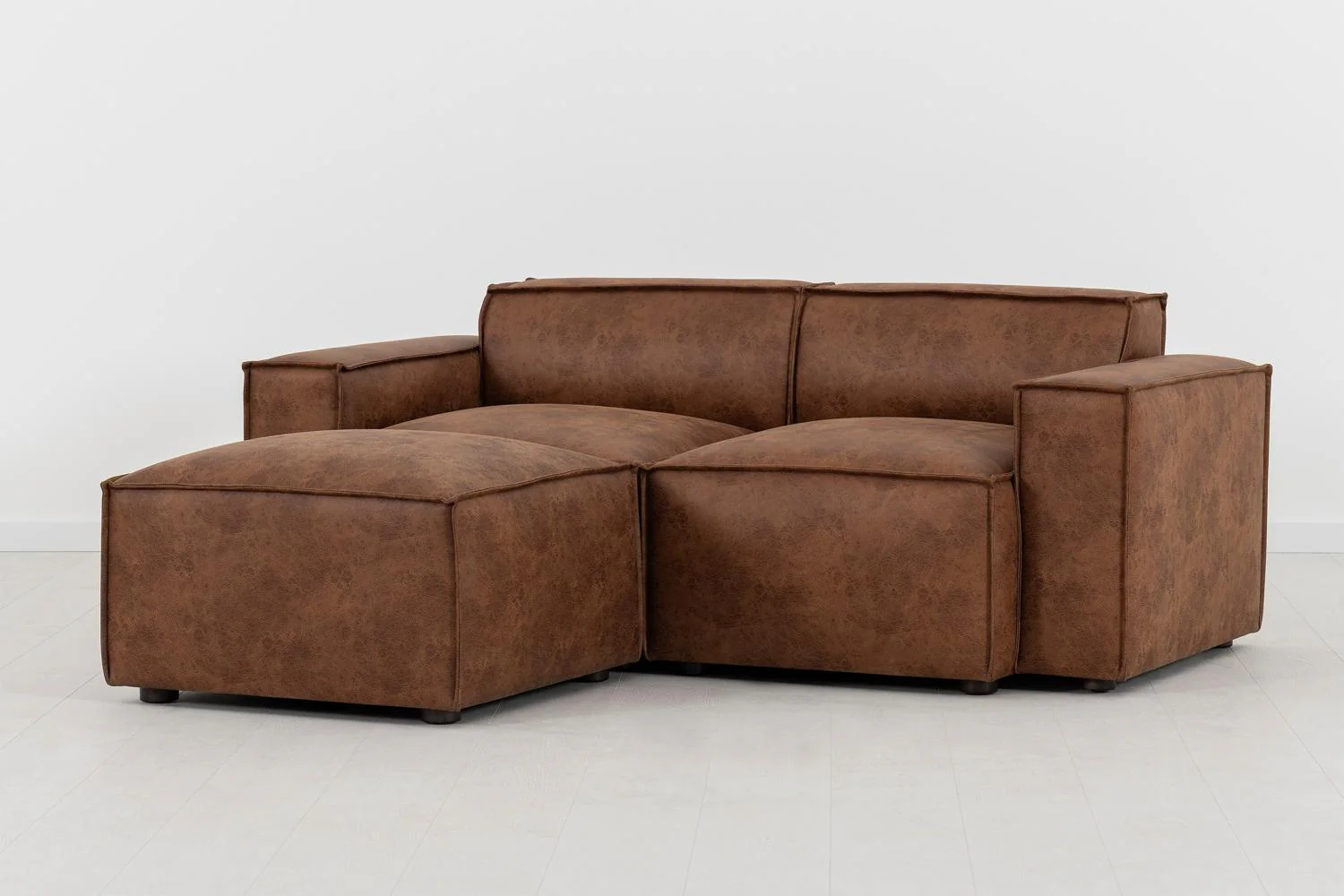 Model 03 2-Seater Left Chaise Sofa, Chestnut - Image 2