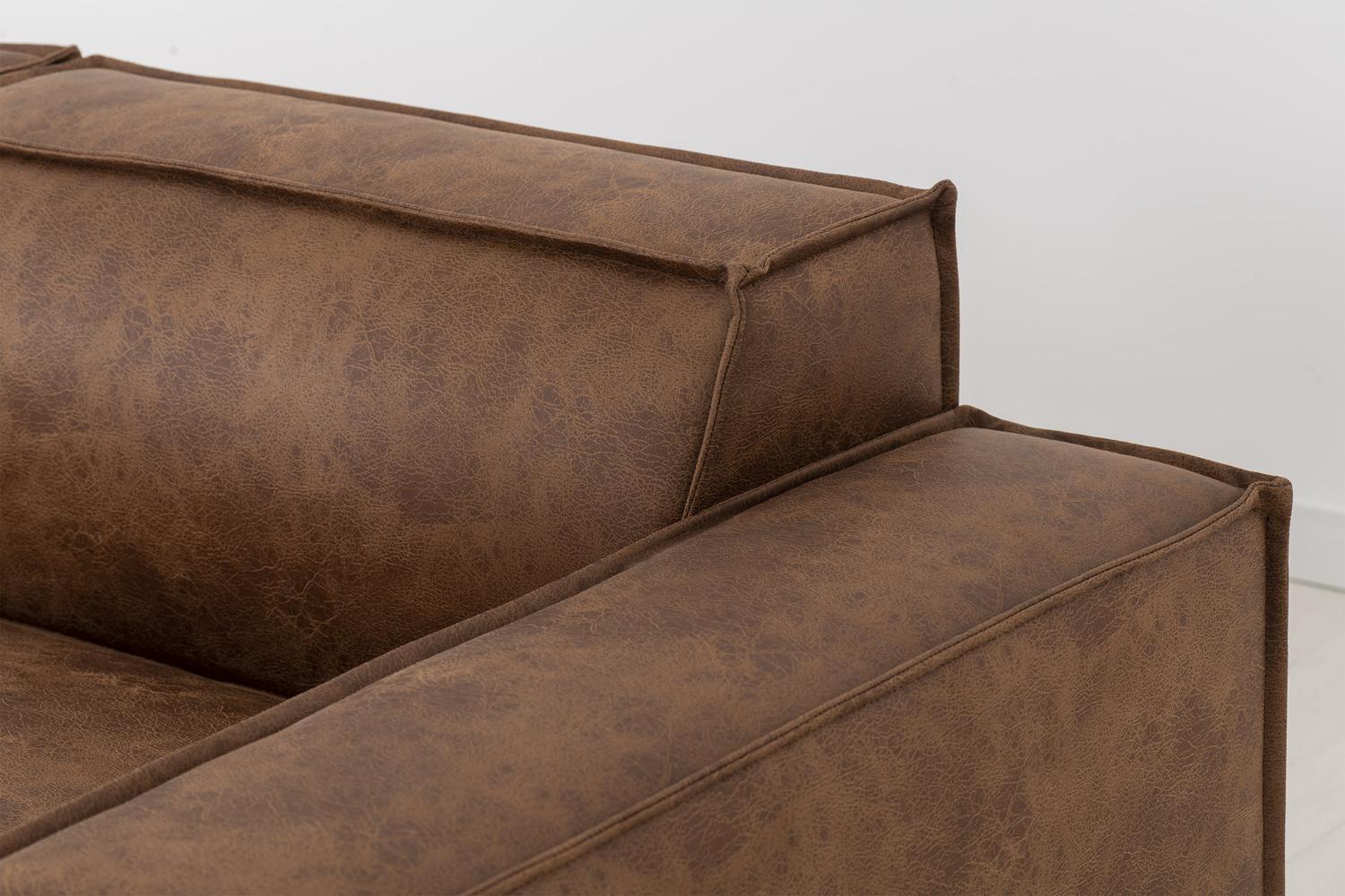 Model 03 2-Seater Left Chaise Sofa, Chestnut - Image 6