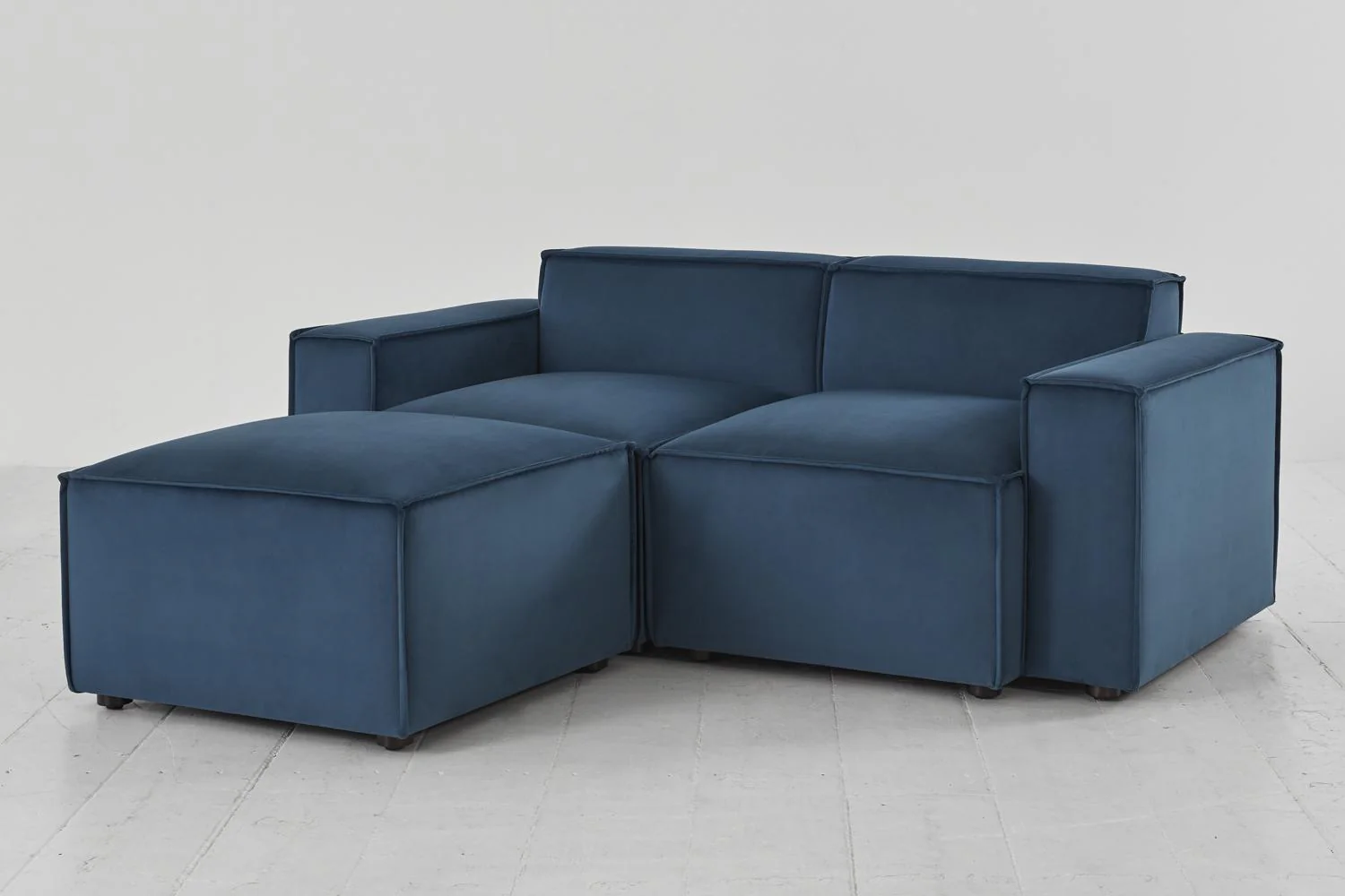 Model 03 2-Seater Left Chaise Sofa, Teal - Image 4