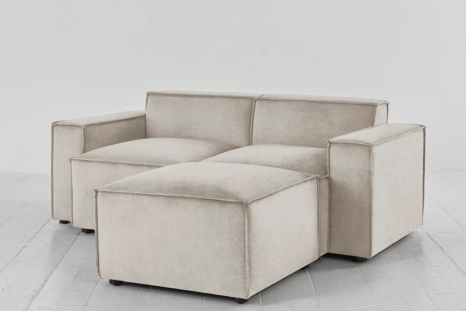 Model 03 2-Seater Right Chaise Sofa, Chalk - Image 3