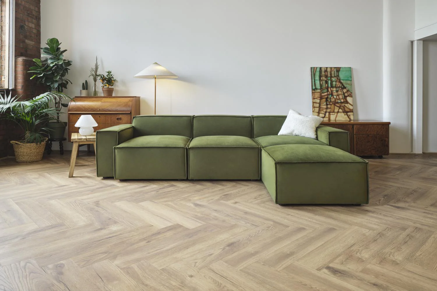 Model 03 3-Seater Right Chaise Sofa, Vine - Image 4