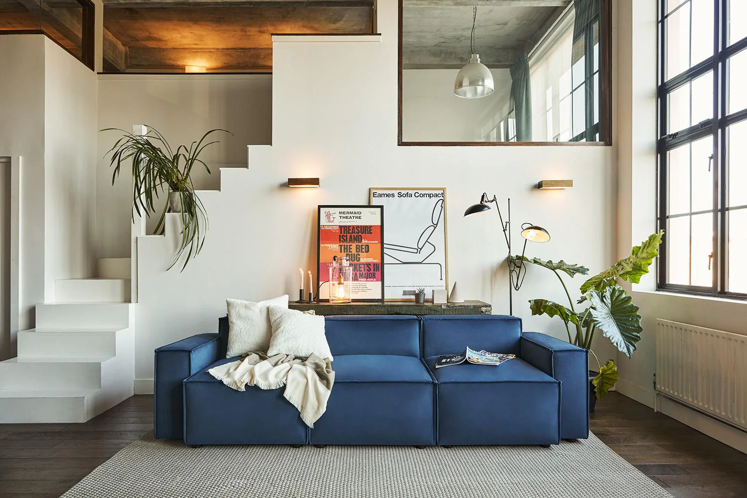 Model 03 3-Seater Sofa, Teal - Image 2