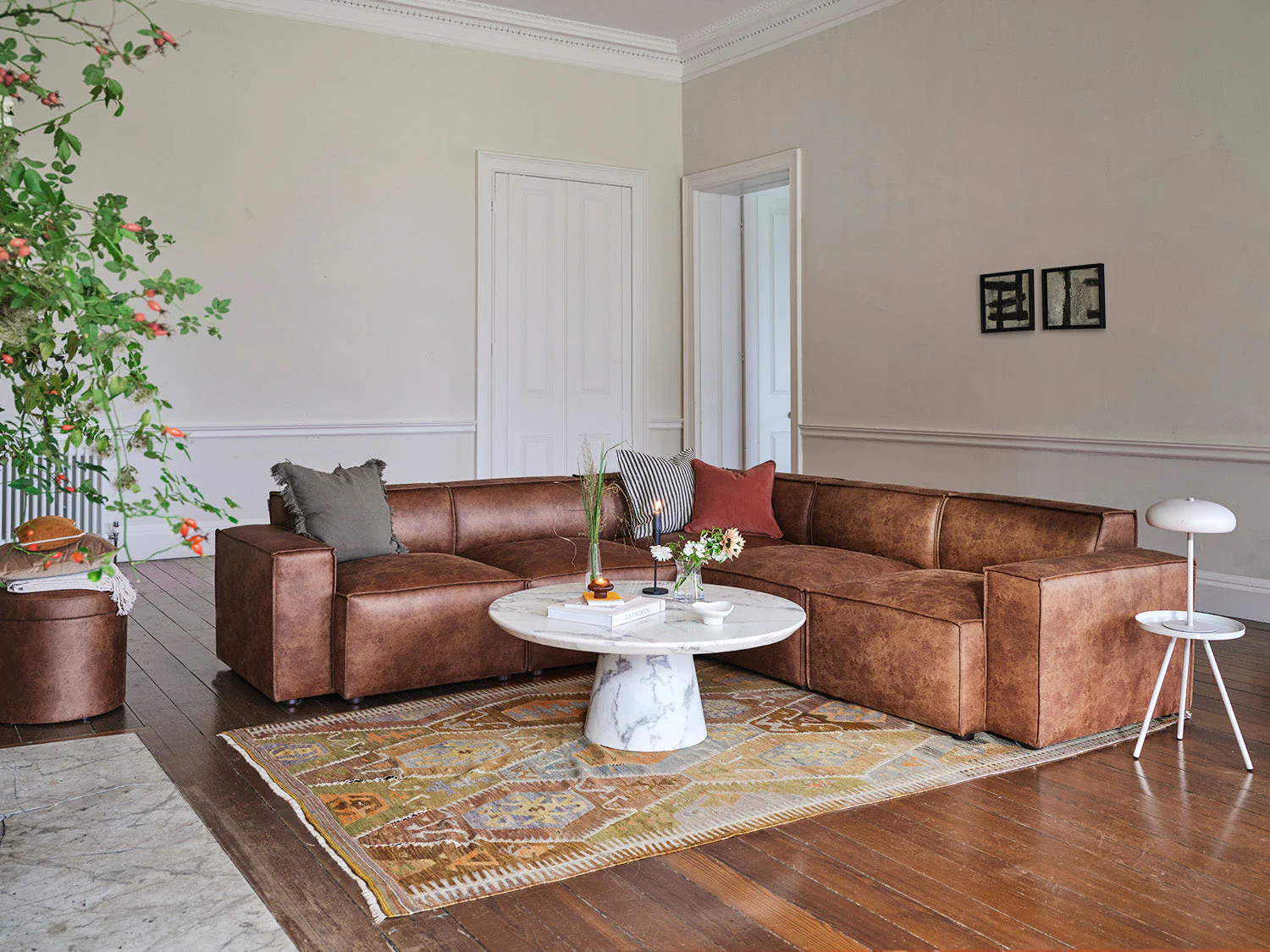 Model 03 Corner Sofa, Chestnut - Image 4