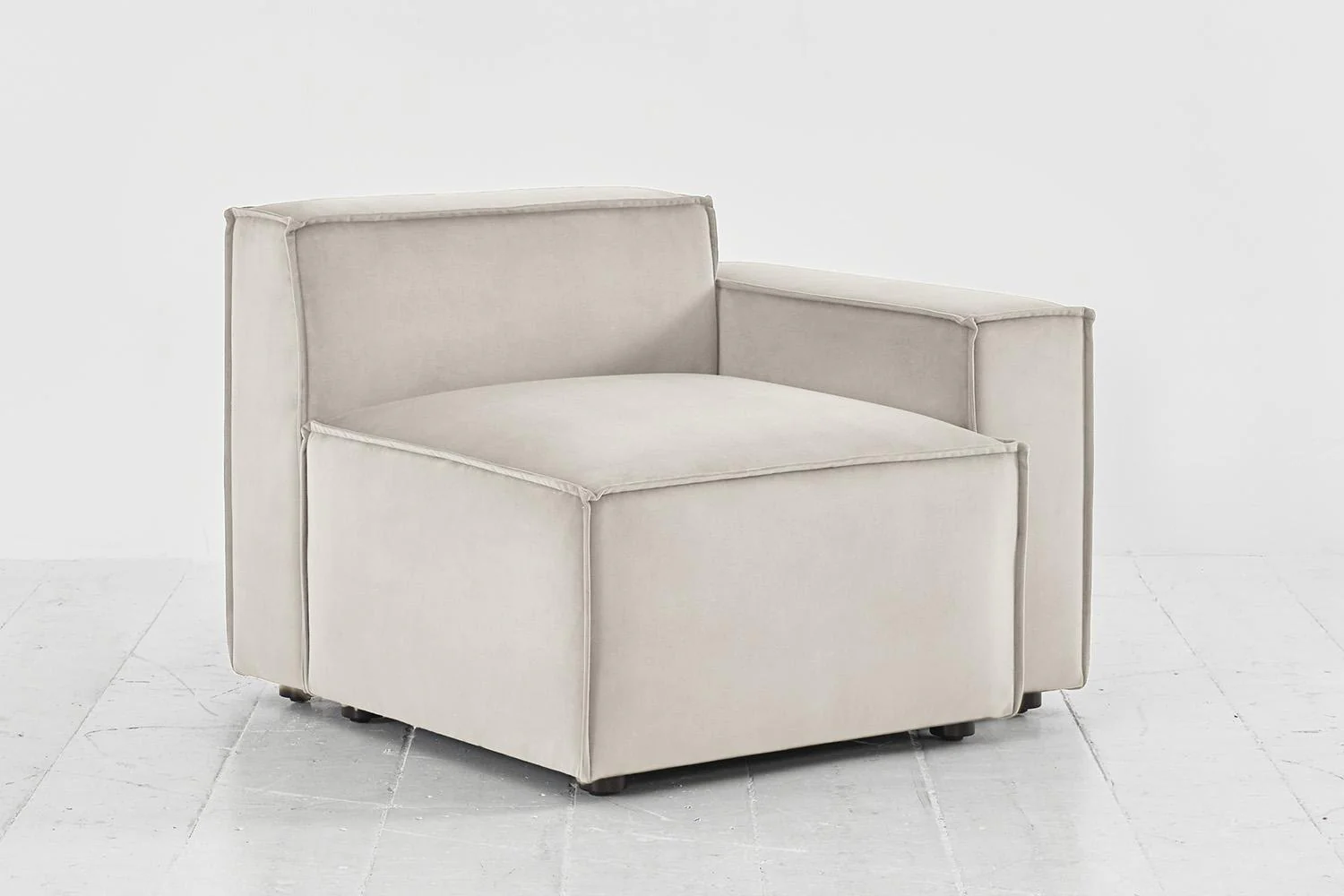 Model 03 Right Arm Sofa Module, Bone - Image 3