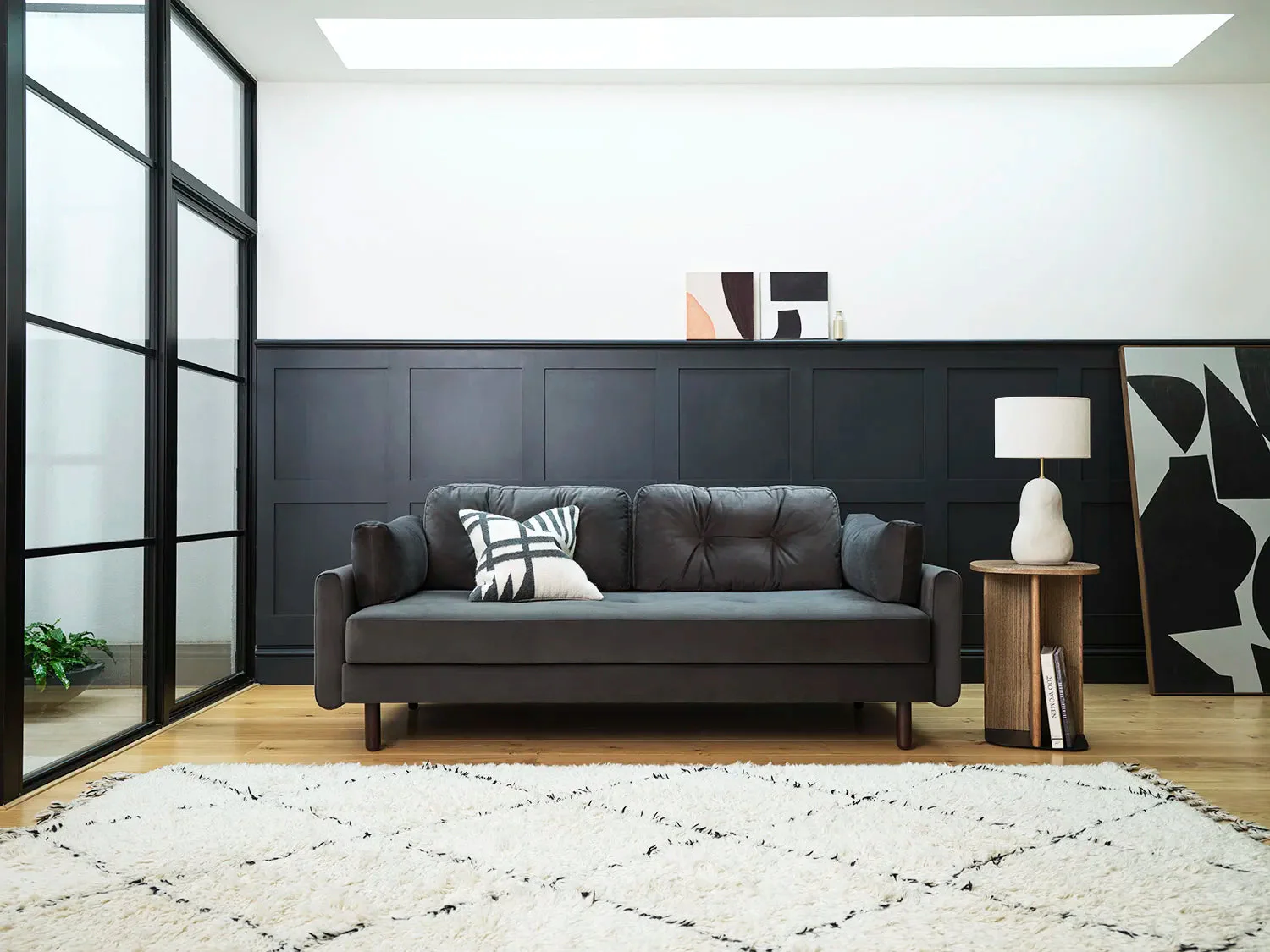 Model 04 Sofa Bed 3 Seater, Charcoal - Image 2