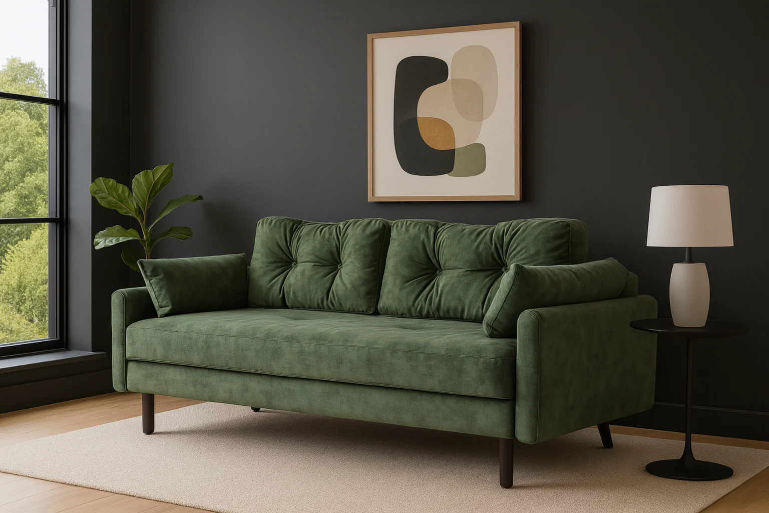 Model 04 Sofa Bed 3 Seater, Conifer - Image 2