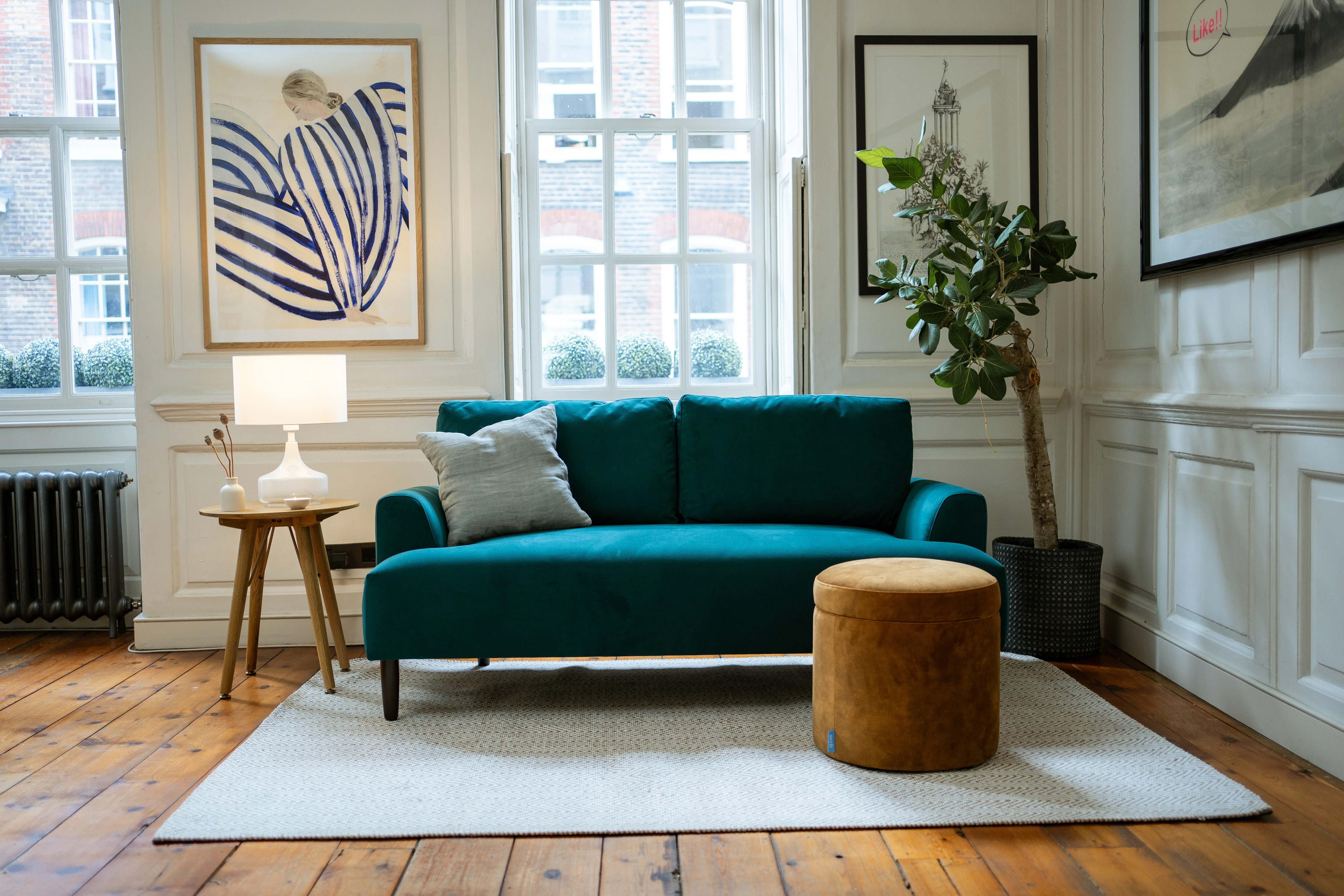 Model 05 2-Seater Sofa, Kingfisher - Image 2