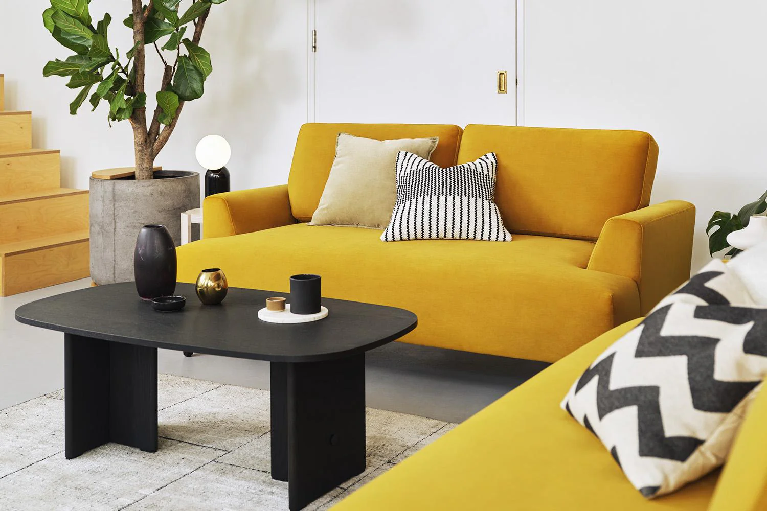 Model 05 2-Seater Sofa, Mustard - Image 4