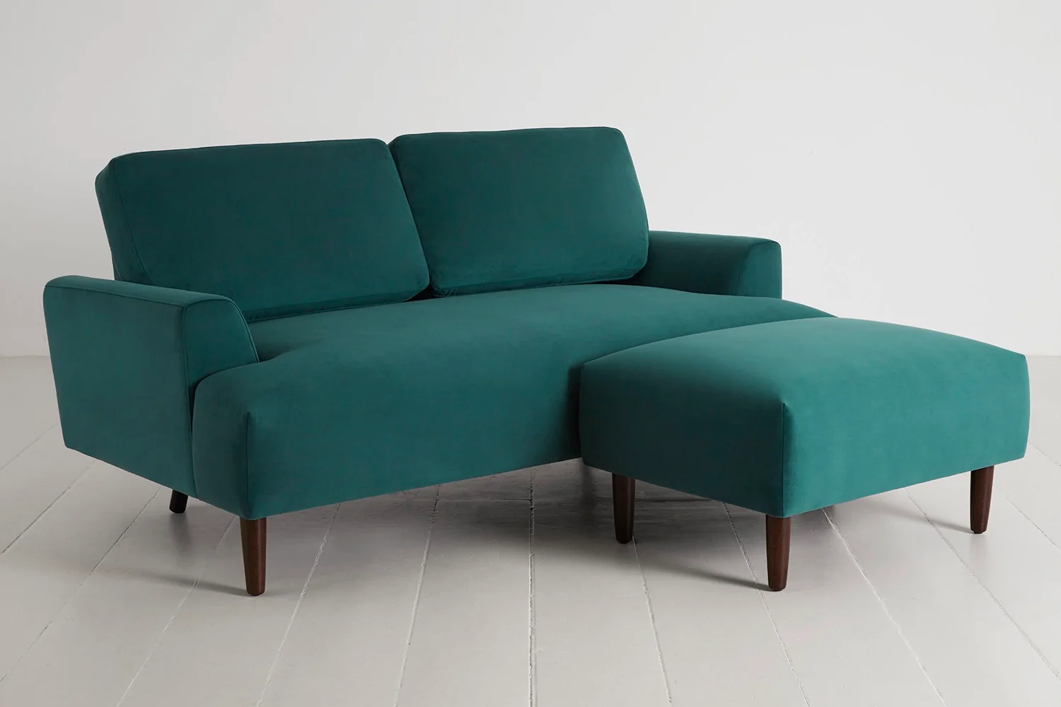 Model 05 2-Seater Sofa with ottoman, Kingfisher - Image 3