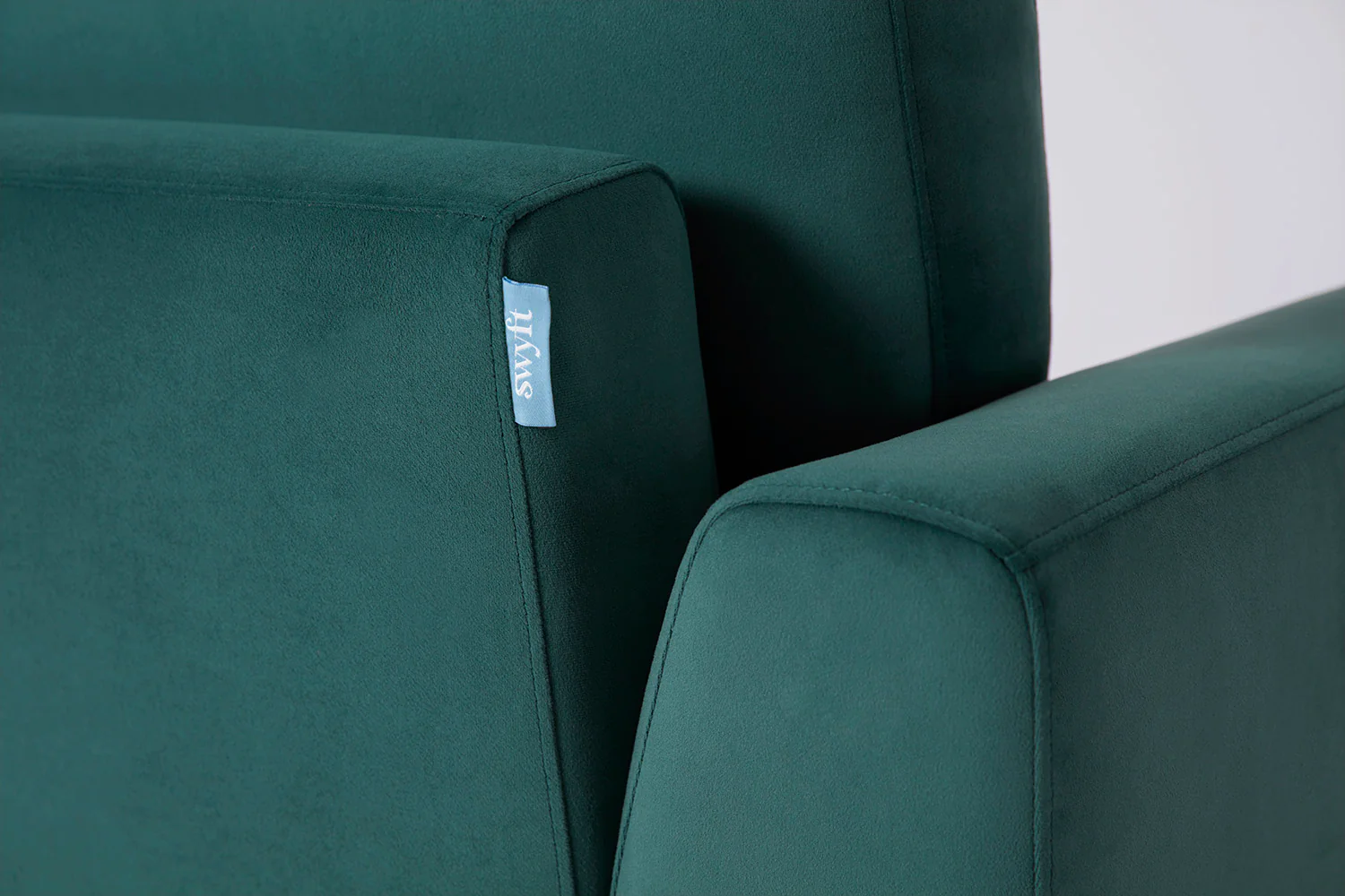 Model 05 2-Seater Sofa with ottoman, Kingfisher - Image 6
