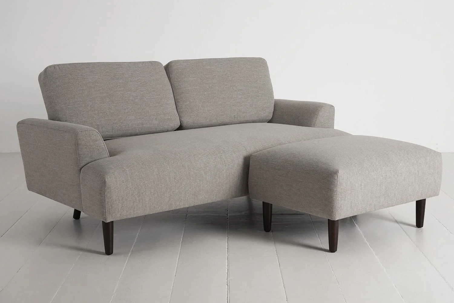 Model 05 2-Seater Sofa with ottoman, Pumice - Image 3