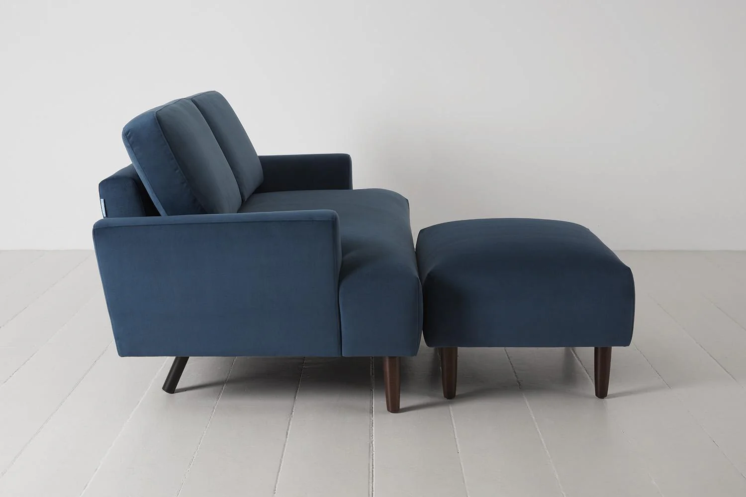 Model 05 2-Seater Sofa with ottoman, Teal - Image 6
